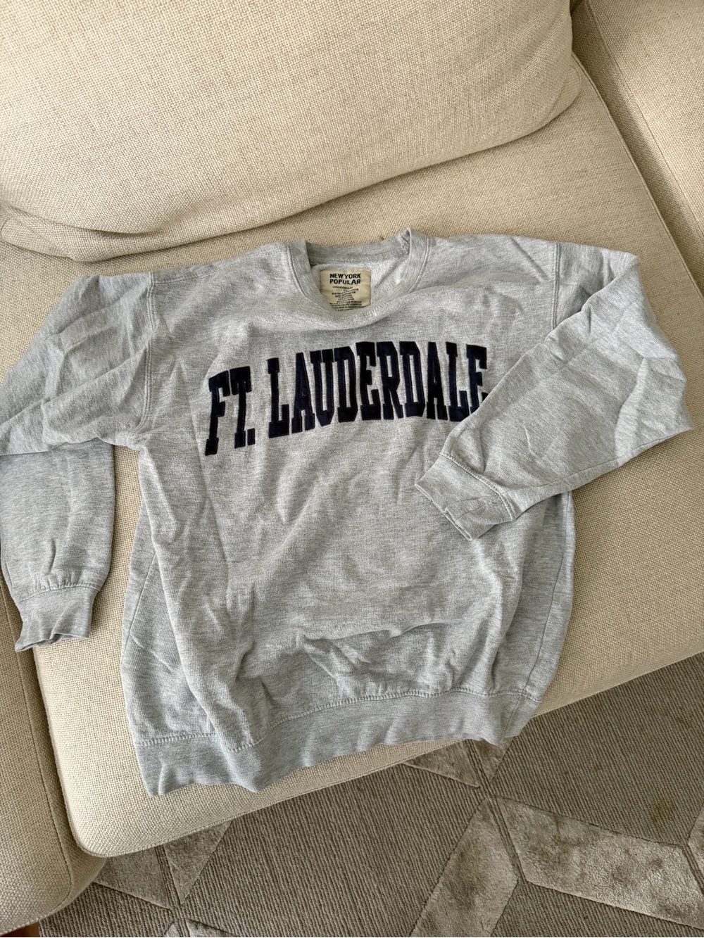Gray Ft. Lauderdale Crewneck Sweatshirt - unisex